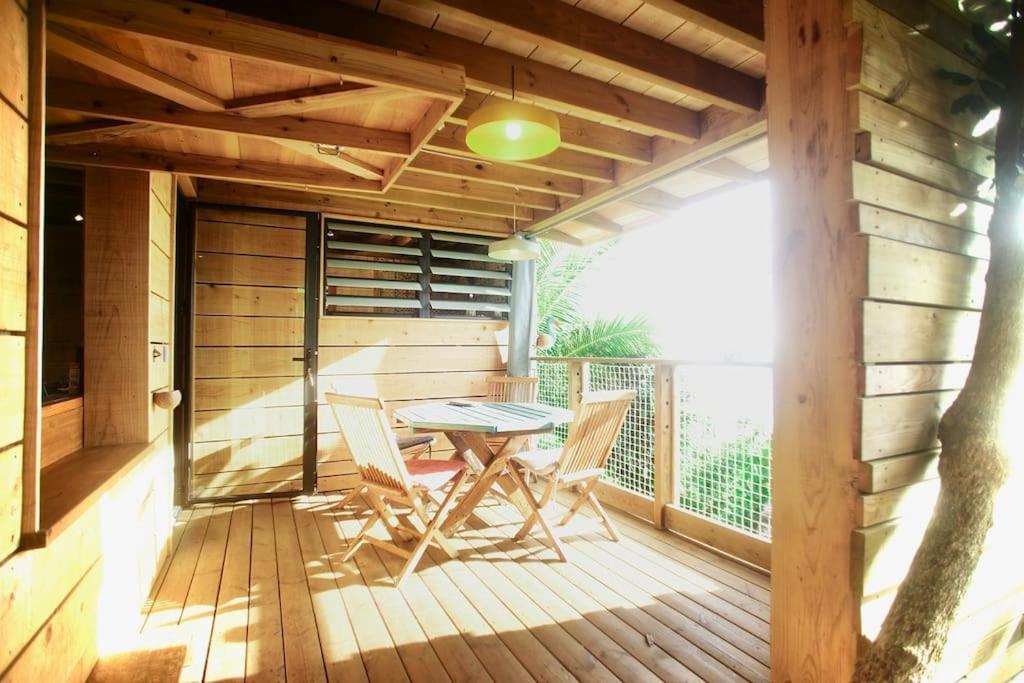Bungalow Ecologique Avec Toilettes Seches Leu Kabanon Vue Mer سان لوي المظهر الخارجي الصورة