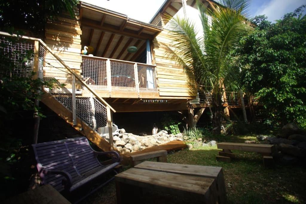 Bungalow Ecologique Avec Toilettes Seches Leu Kabanon Vue Mer سان لوي المظهر الخارجي الصورة
