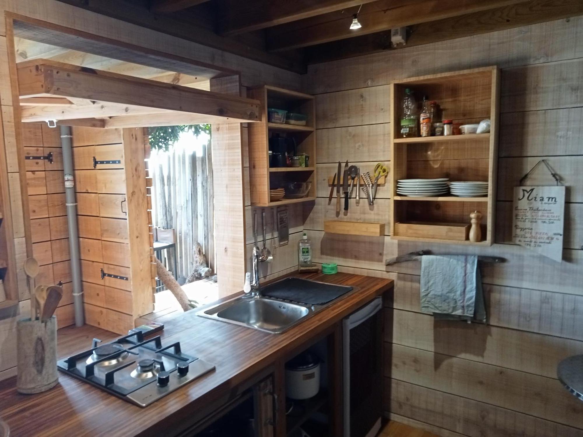 Bungalow Ecologique Avec Toilettes Seches Leu Kabanon Vue Mer سان لوي المظهر الخارجي الصورة