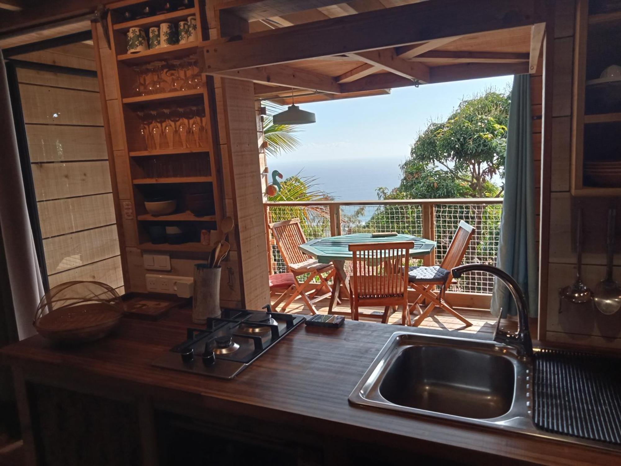 Bungalow Ecologique Avec Toilettes Seches Leu Kabanon Vue Mer سان لوي المظهر الخارجي الصورة